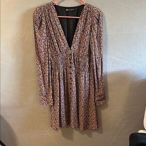 Floral Long-Sleeve Dress